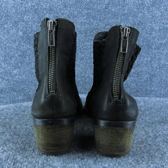 Sbicca  Women Ankle Boots Black Leather Zip Size 10 Medium - Picture 5 of 9